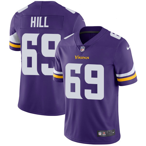 Minnesota Vikings #69 Limited Rashod Hill Purple Nike NFL Home Men Jersey Vapor Untouchable->youth nfl jersey->Youth Jersey